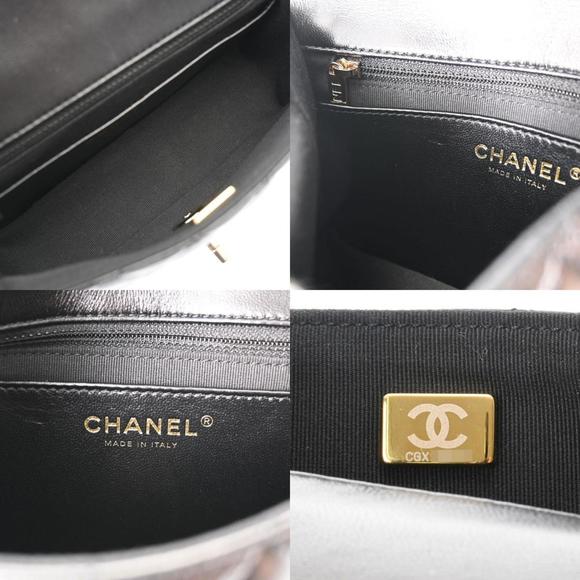 CHANEL Chanel Matelasse Heart Chain Shoulder Bag 20cm Black - Women's Lambskin - Picture 11 of 12